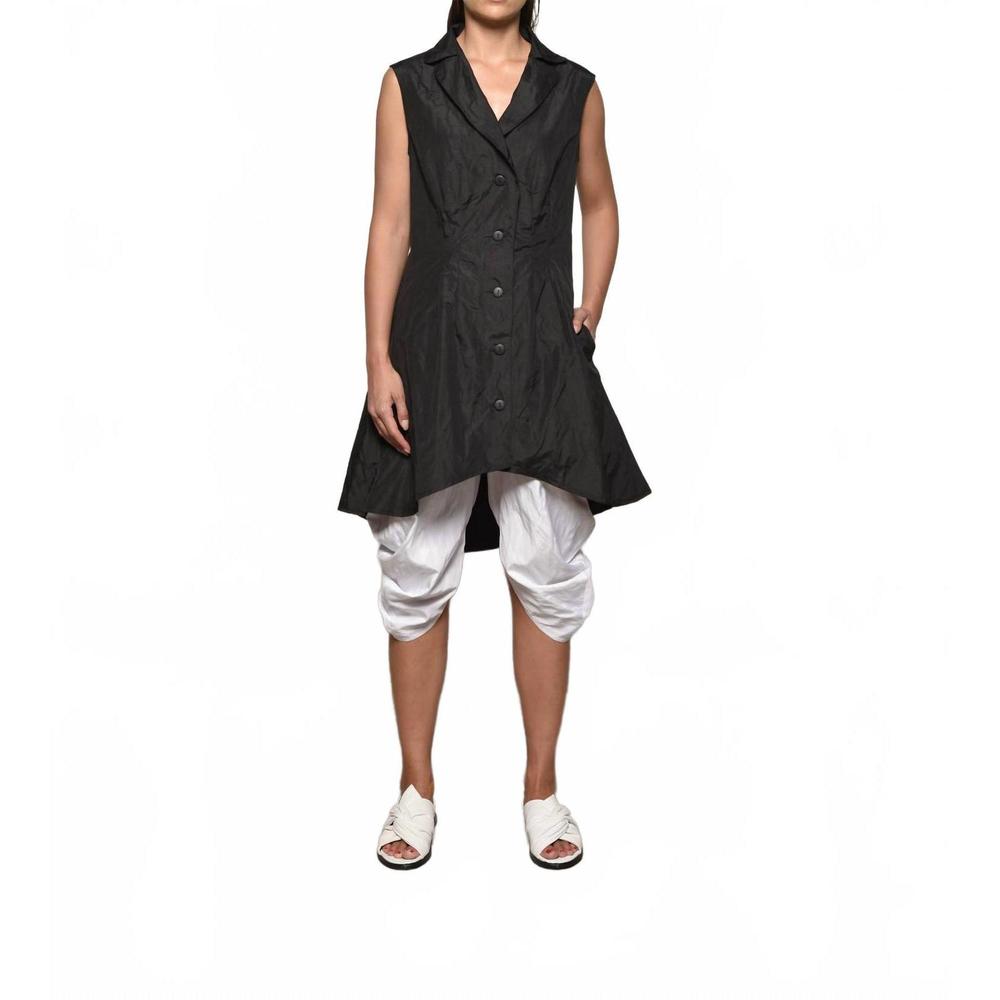 NEW SIMPLY MILA imperial collar tunic in black